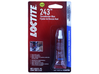 TUBO FIJADOR DE ROSCAS, RESISTENCIA MEDIA - REMOVIBLE 243 AZUL LOCTITE 6ml