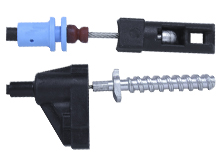 CABLE P/CERRADURA VARIOS MODELOS PUNTA AZUL