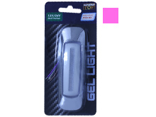 PLAFON UNIVERSAL LATERAL 4 LED C/LUZ GEL ROSA 12/24v (PZA) 11.5cm X 4cm X 2cm