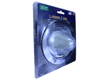 PLAFON UNIVERSAL REDONDO 4" PUNTA ZEPELIN BLANCO C/LUZ FIJA Y ESTROBO B/CROMADA 16 LED 12/24v 14 x 6.3cm