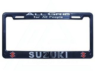 MARCOS P/PLACA SUZUKI NEGRO (JGO)