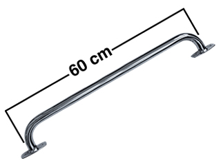 PASAMANOS TUBULAR CROM. 60 CMS.