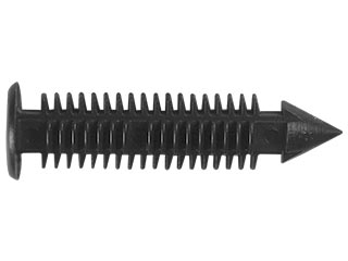 PIJA PLASTICA SENCILLA PARA CUBIERTA DE DEFENSA GM. PERFORACION 17/64"CABEZA 10 mm. LARGO 33.5 mm. (