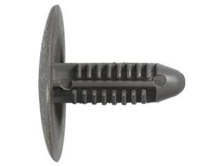PIJA PLASTICA SENCILLA PARA MOLDURAS INTERIORES DG. / FD. PERFORACION 9/32" CABEZA 25 mm. LARGO 20 mm. GRIS (25 PZAS)