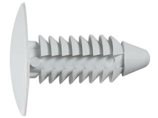 PIJA PLASTICA SENCILLA PARA TAPICERIA UNIVERSAL 6.4mm X 20mm BLANCA (PSO1) (25 PZAS.)