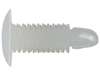 PIJA PLASTICA SENCILLA PARA TAPICERIA UNIVERSAL TRANSPARENTE (PSO87T) (25 PZAS.)