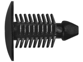 PIJA PLASTICA SENCILLA PARA TAPICERIA UNIVERSAL NEGRA (PSO88) (25 PZAS.)