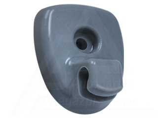 SOPORTE P/VISERA CR. NEON 95-05 ECONOMICO GRIS (5 PZAS.)