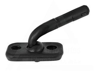 SOPORTE P/VISERA VW. GOLF / JETTA 87-92 NEGRO CON CODO DER. (5 PZAS.)