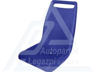 PARTE PLASTICA PARA ASIENTO AZUL PARA VEHICULO TIPO TRANSPORTE PUBLICO